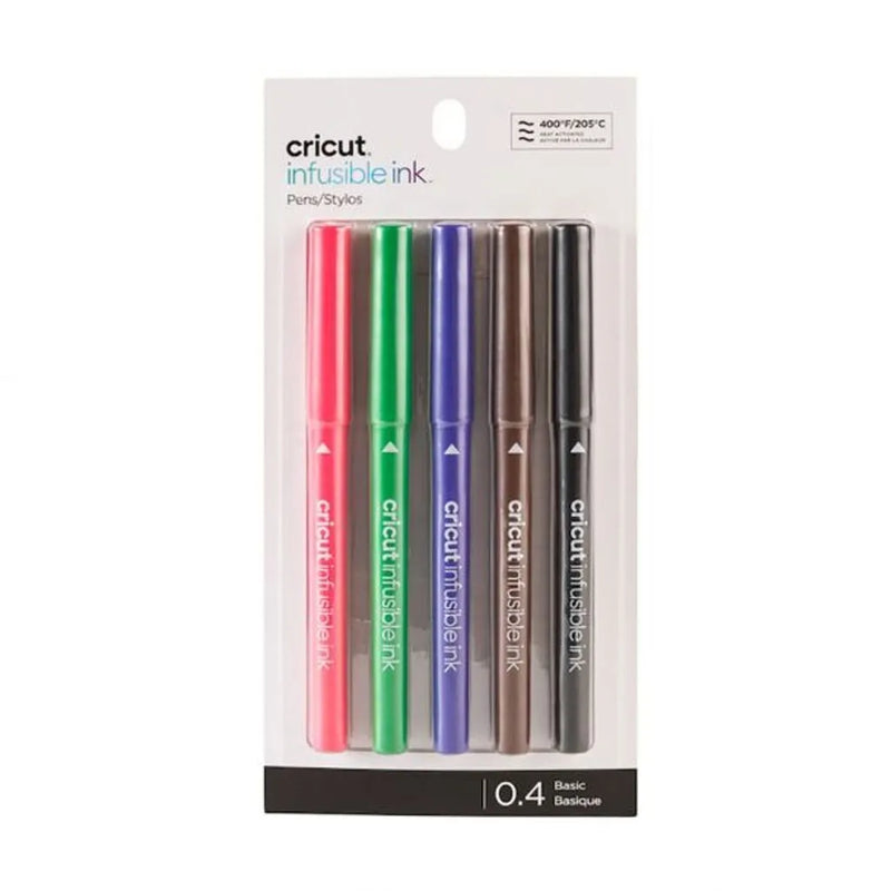 Cricut Explore Maker Infusible Ink Fine Point Pen Set 5-Pack (Basics)