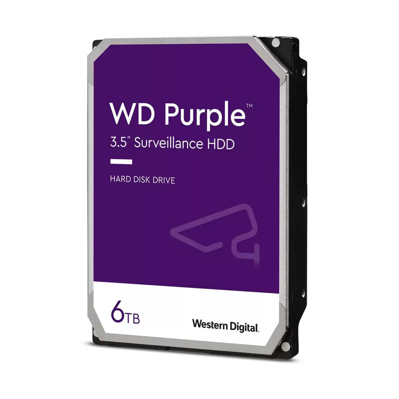 Western Digital Purple - 6.0Tb 3.5" Sata3 6.0Gbps Surveillance Hdd, Intellipower™ Speed Management, 256Mb Cache, 150Mb S Host To From (Sustained), Allframe, Hd Video Optimised, , 2 Year Warranty