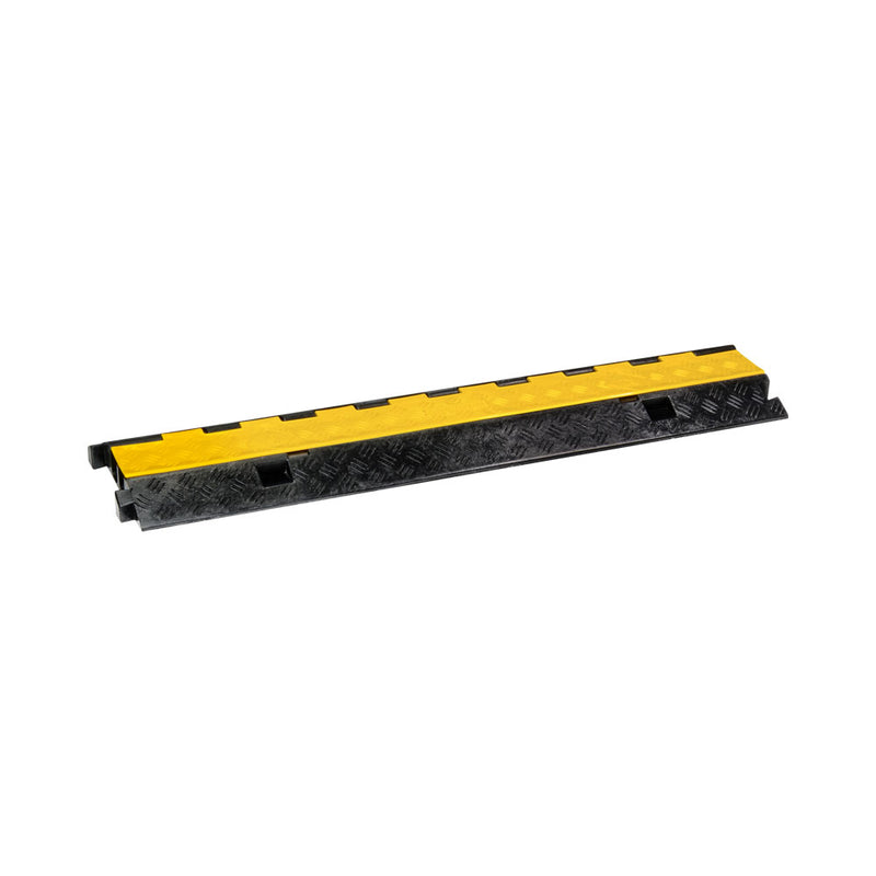 2-Channel 250Mm Wide Rubber Cable Ramp