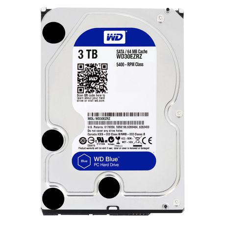 Western Digital Blue 3Tb 256Mb Cache Sata Iii 6.0Gb S 3.5 Inch Hard Drive, , 2 Year Warranty