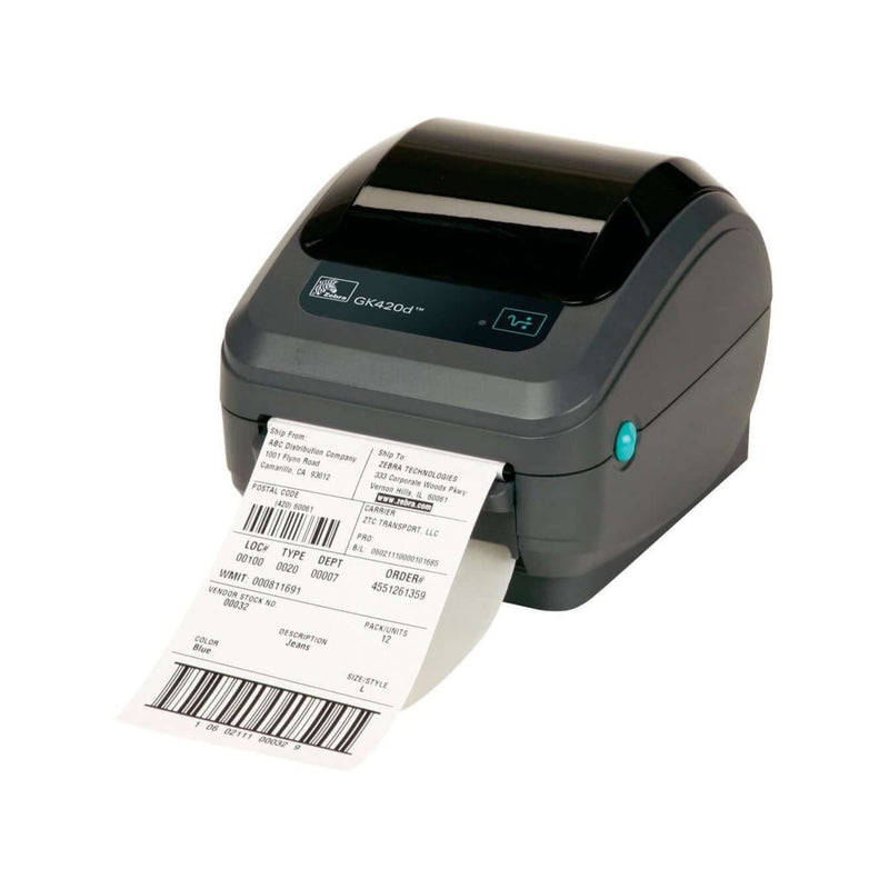 Zebra Gk420 Thermal Transfer Printer With Usb+Ethernet