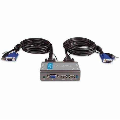 D-Link Kvm-221 2-Port Usb Kvm Switch Up To 2048 X 1536 Rixels Resolution - Audio Supported