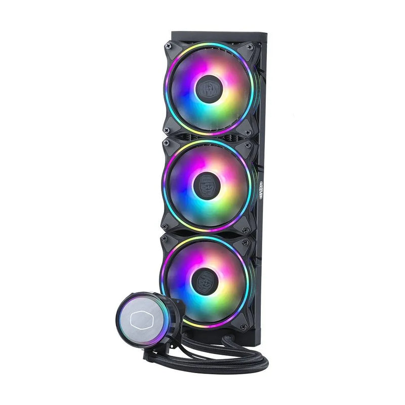 Cooler Master Masterliquid Ml360 Illusionargb Liquid Cooler - 360Mm Radiator, 3 X 120Mm Argb Illusion, Transparent Pump Design