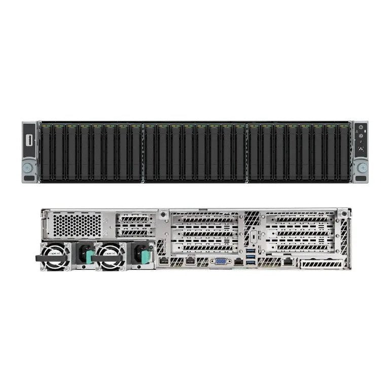 Intel 2U2S Server S2600Wft System  Dual 10Gbe Ports  Single 1300W Psu  Support For 24X 2.5” Drives  24 Ddr4 Dimms  Supports 2X 2