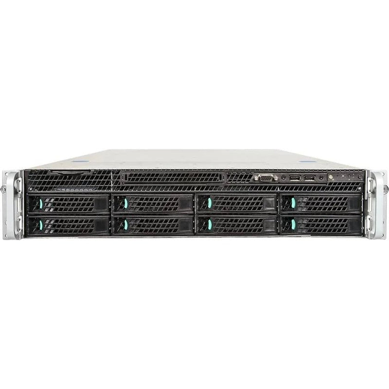 Intel 2U2S S2600Wftr System  Dual 10Gbe Ports  Single 1300W Psu  Support For 8X 3.5” Drives  24 Ddr4 Dimms  Intel 2U2S Wolf Pass