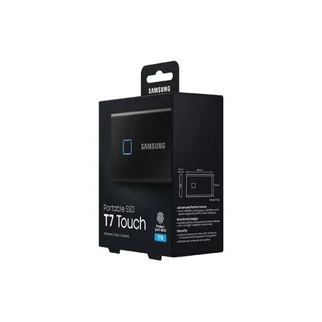 Samsung T7 Touch 1tb Usb 3.2 Ssd - Deep Black