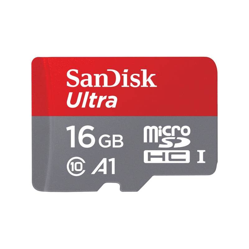 Sandisk Ultra Microsdhc. 16Gb. C10. A1. Uhs 1. 98Mbs R. 4X6. 10Y