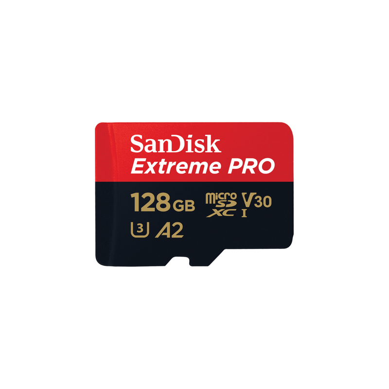 Sandisk Extreme Pro Microsdxc 128gb And Sd Adapter And Rescuepro Deluxe 170mbs A2 C10 V30 Uhs I U3