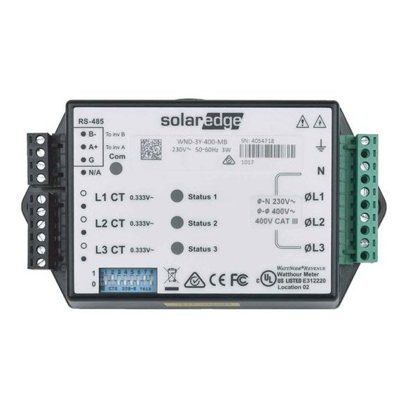 Solaredge Solar Edge -1Ph 3Ph 230 400V Energy Meter With Modbus Connection Din-Rail Class 05 V2