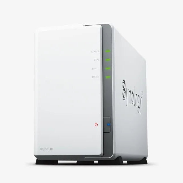 DiskStation 2 Bay NAS; 4-core 1.7 GHz; 2 GB DDR4 non-ECC