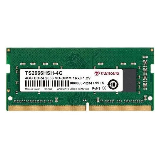 Transcend 4Gb Ddr4-2666 Notebook So-Dimm 1Rx8 Cl19