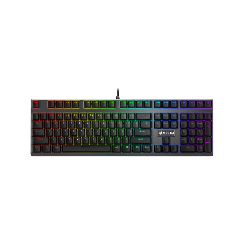 Rapoo Wired Gaming Keyboard V720rgb Black 2 Year Carry In Warranty