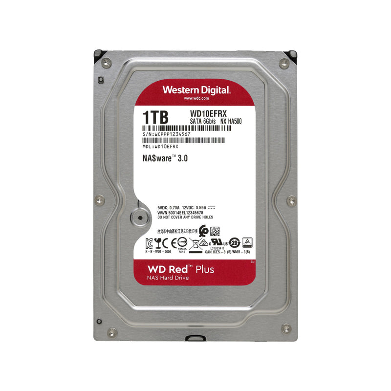 Western Digital Red Plus 1Tb 5400Rpm Sata 6Gbs 64Mb Cache 3.5 Internal Hard Drive