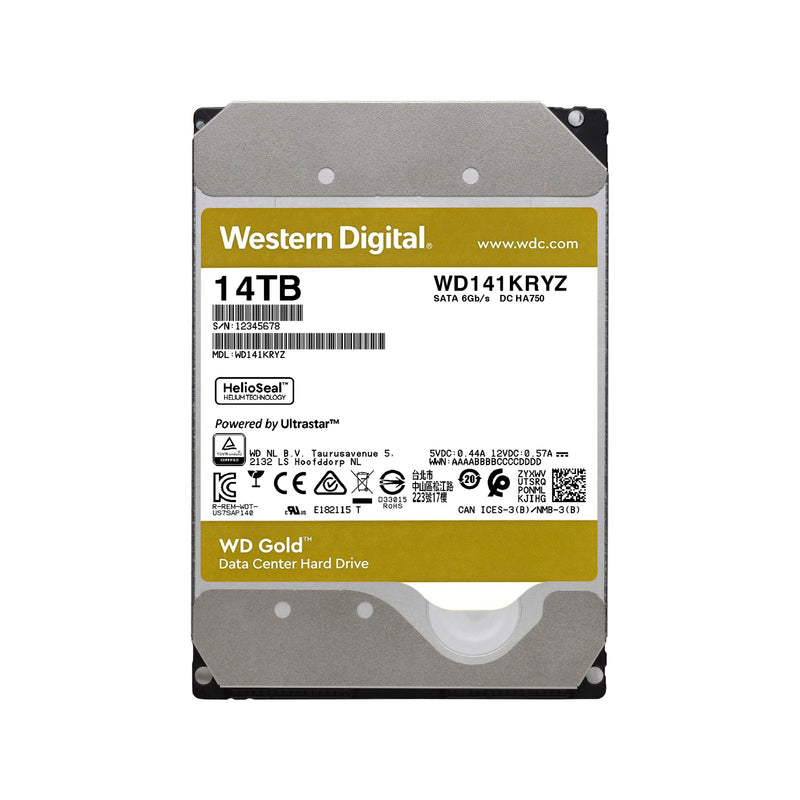 Wd Gold 14tb 7200rpm Sata 6gbs 512mb Cache 3.5 Inch Internal Hard Drive