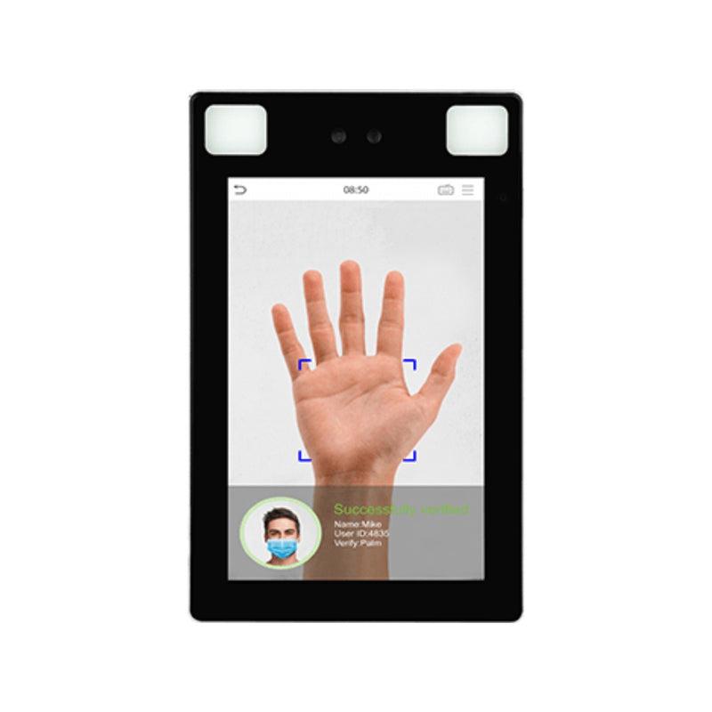 Zkteco Proface X P Ip68 Rated Stand Alone Access Control Device Face And Palm Recognition With Mask Detection Face Capacity 30000 Palm Capacity 5000 Card Capacity 50000 Linux Operating System