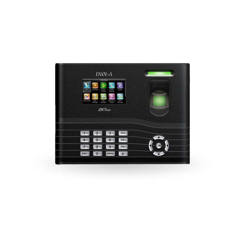 Zkteco In01 Fingerprint Time And Attendance Terminal With Access Relay